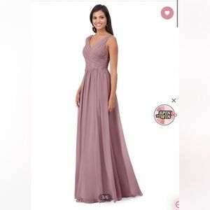 Azazie Dusty Rose Bridesmaid Gown